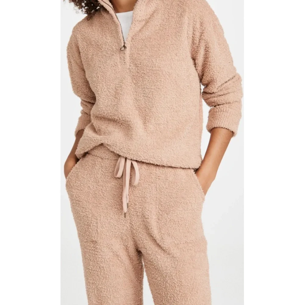 Honeydew Intimates Set Comfort Queen Half Zip Pullover & Joggers Size S in Sepia